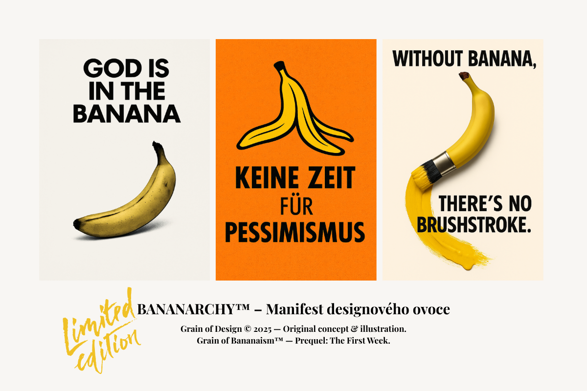 Přehled motivů kolekce Grain of Bananaism™