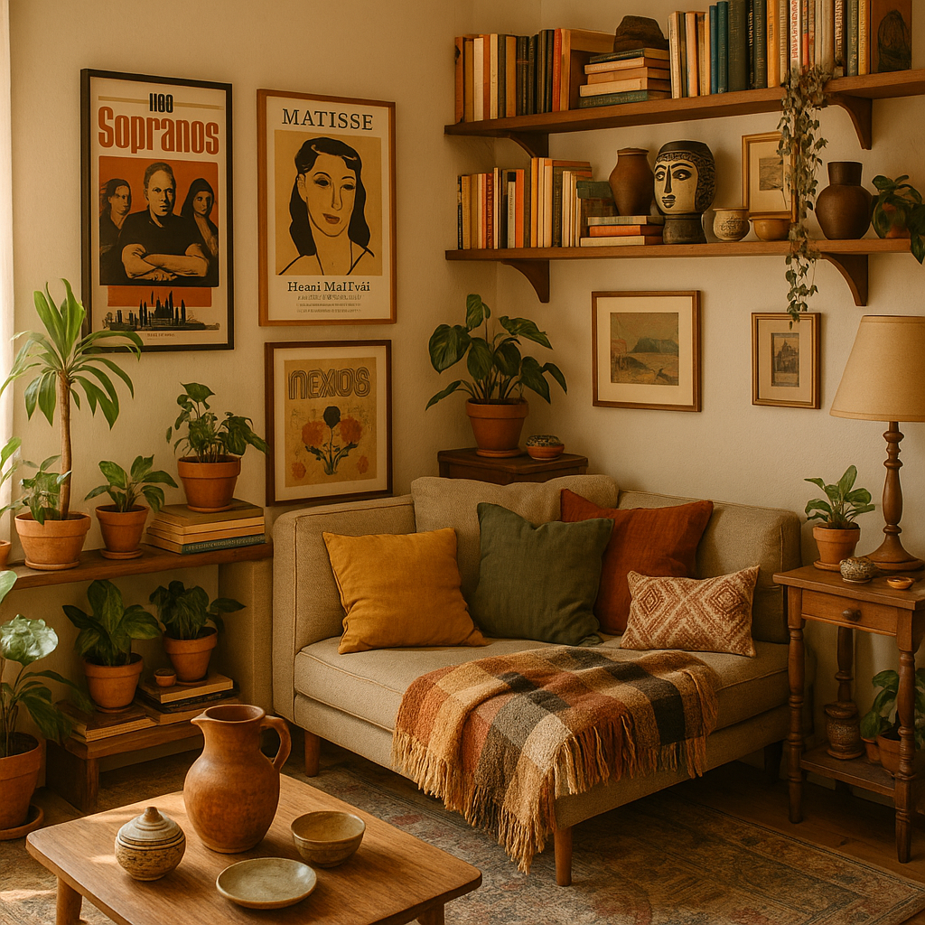 Cluttercore interiér