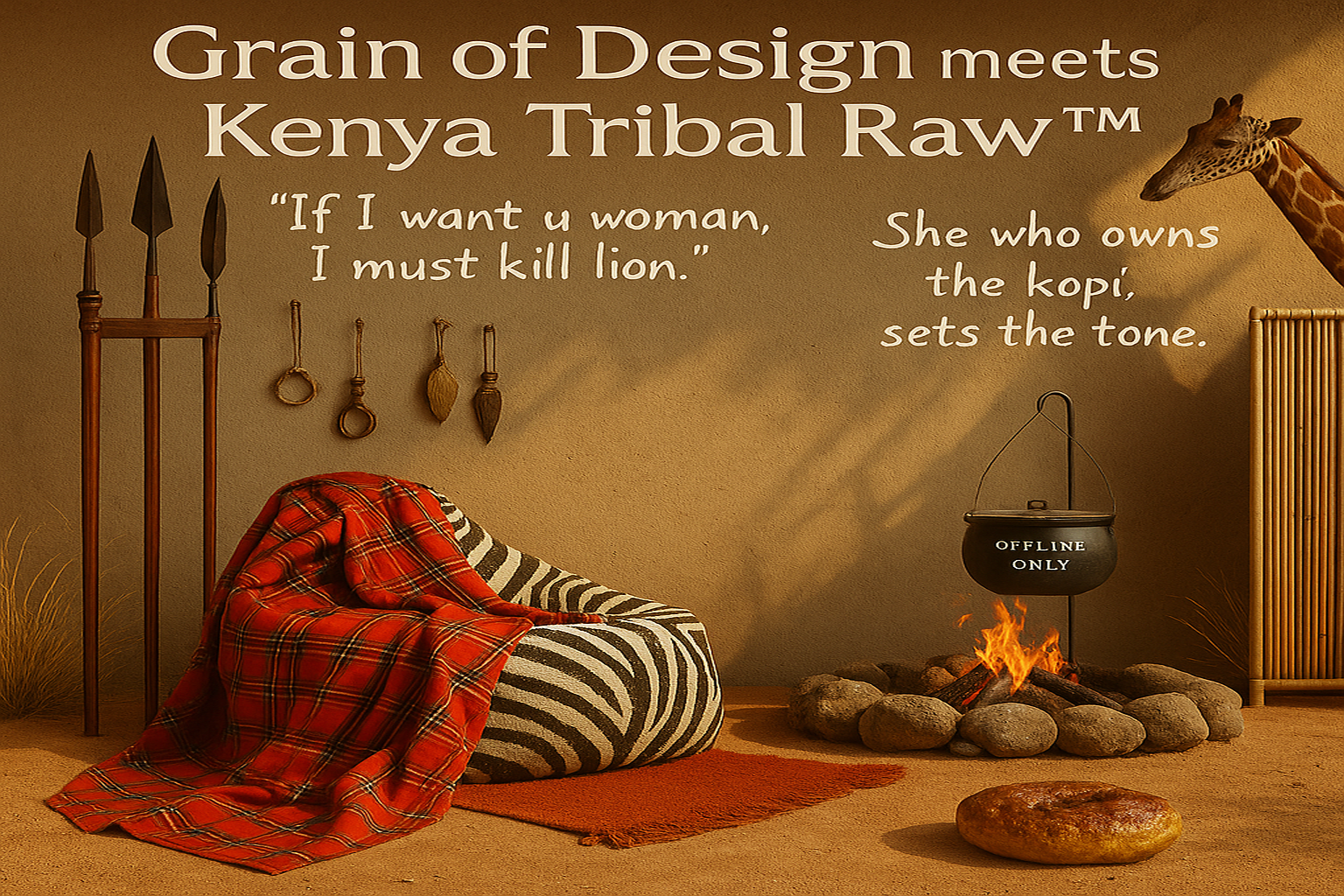 Grain of Design meets Kenya Tribal Raw™