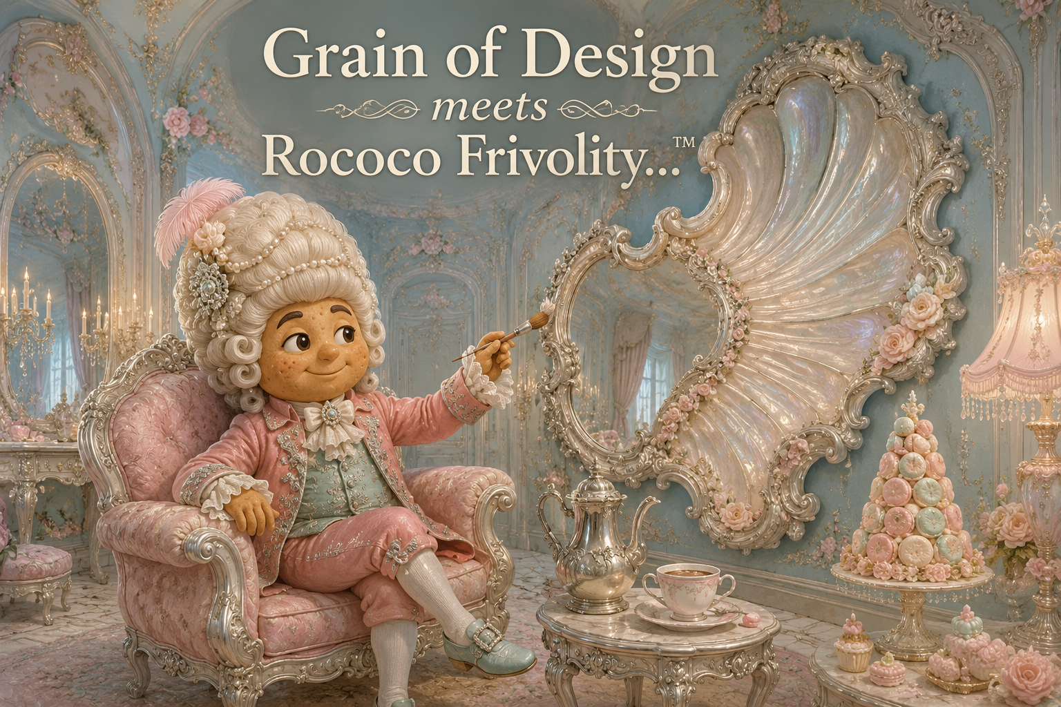 Grain of Design meets Rococo Frivolity…™ – Pagáč Epizoda VIII. – Asymetrie, pastelové nadýchanosti a rokokové flirtování