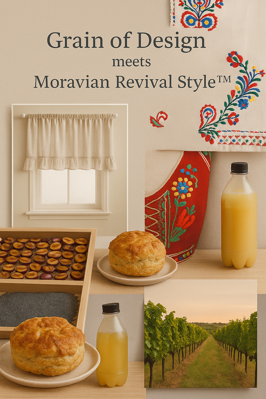 Grain of Design meets Moravian Revival Style™