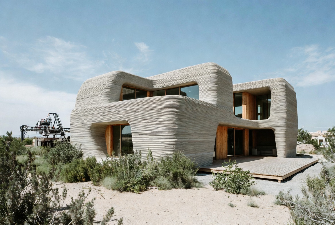 3D-printed house on Earth – technology originally developed for Mars is already being used for fast and sustainable construction.