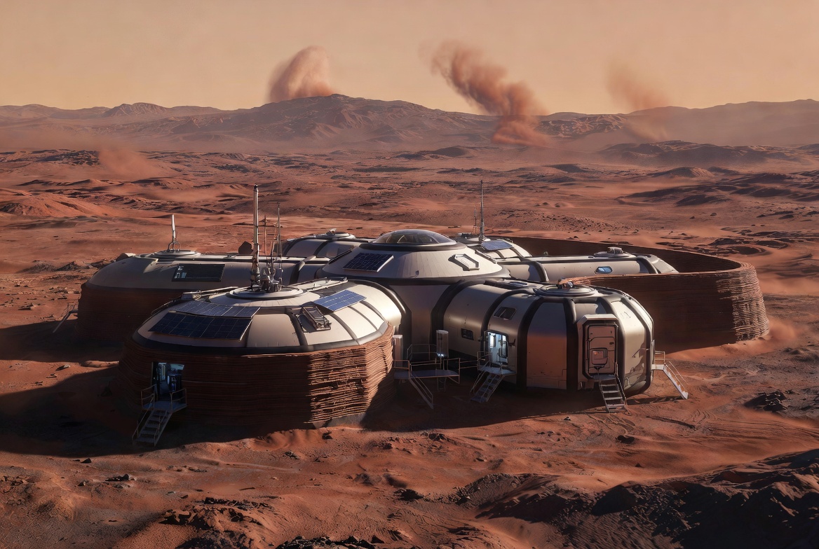 Martian habitat – architecture of survival on the red planet.